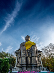 Wonderful view around of the Wat Thamnimitta  Chon Buri,Thailand.