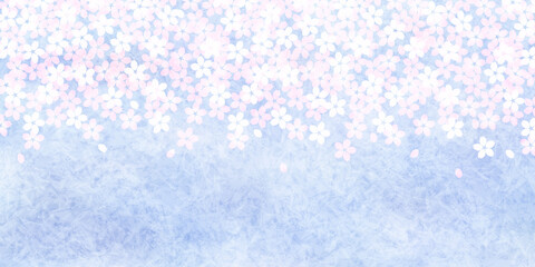 桜　和紙　春　背景
