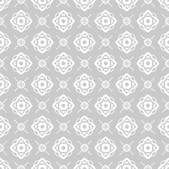 Classic off-white geometric totem vine flower porcelain textile continuous seamless background