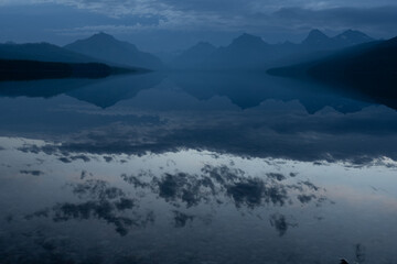 Early Morning Reflections On Lake McDonald