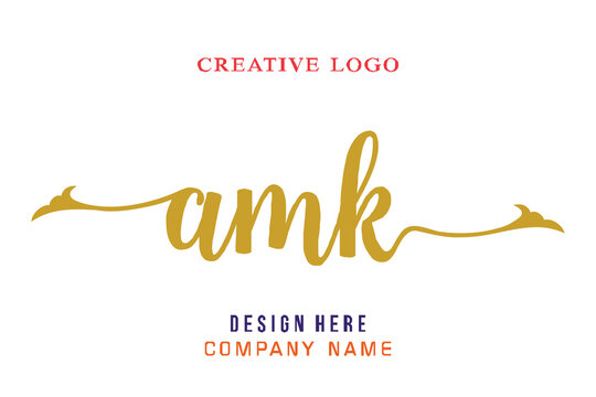 AMK lettering logo is simple, easy to understand and authoritative