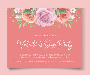 Valentine's day party invitation design