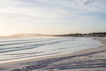 Golden hour at Wharton Beach in Esperance, Western Australia. 