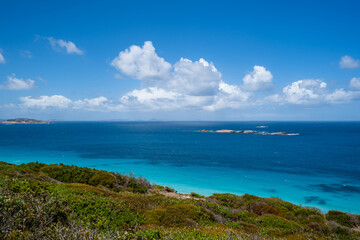 The beautiful Esperance coastline at mid day. 