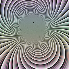 Silver blue pink circular vortex fractal burst arrangement