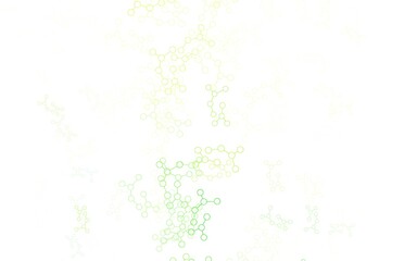 Light Green, Yellow vector template with artificial intelligence structure.