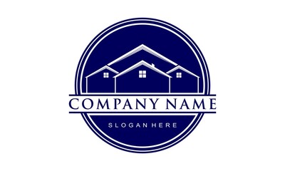 Roof house for real estate illustration design logo
