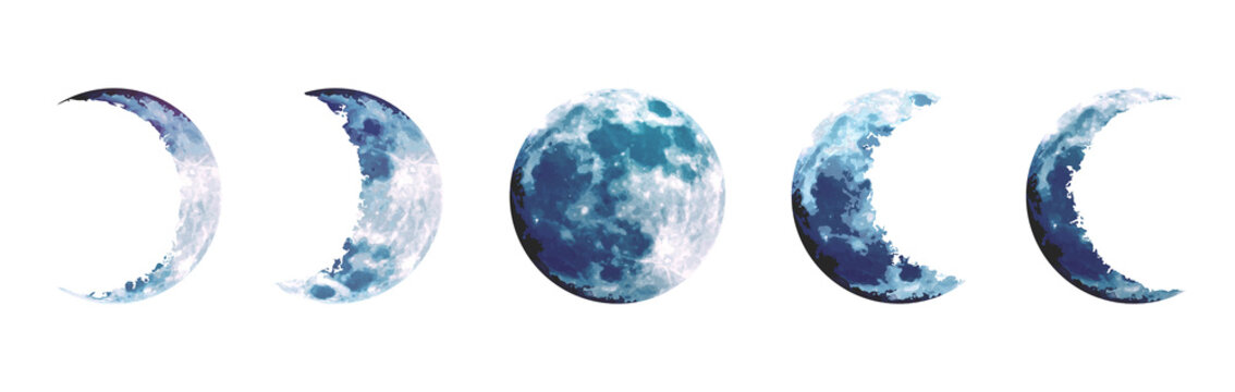 Watercolor Moon Phases Images – Browse 1,197 Stock Photos, Vectors ...