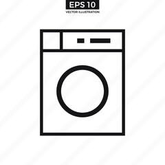 Washing machine icon vector. Eps10 vector illustration.