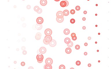 Light Pink, Red vector template with circles.