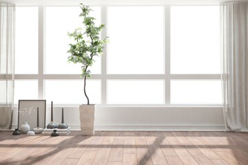 Modern interior design. 3D illustration