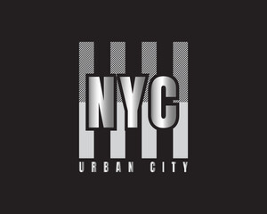 Newyork lettering vector graphic illustration, creative clothing, suitable for design of t-shirts, clothes, hoodies, printing products etc. - obrazy, fototapety, plakaty