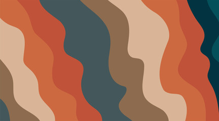 Abstract background of colorful ornaments. Colorful background with curved lines. design vector illustration