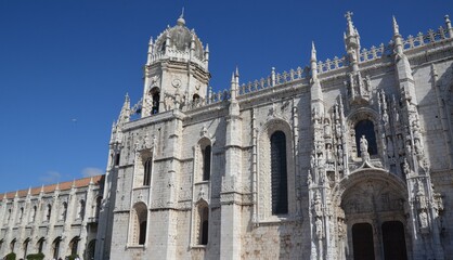Fototapeta na wymiar Hieronymites Monastery, Mosteiro dos Jeronimos, Unesco Heritage, Belem district, Lisboa, Lisbonne. Portugal.