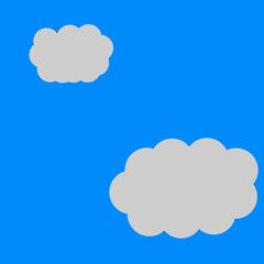 青空と雲のイラスト