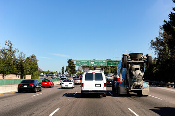 Freeway traffic, Los Angeles