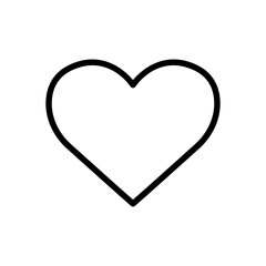 Love line icon. heart symbol. simple design editable. Design template vector