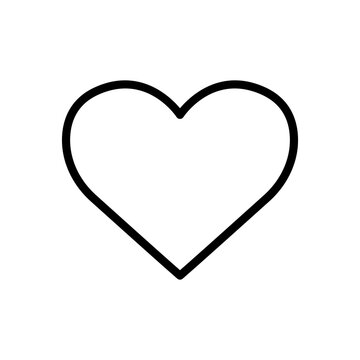 Love line icon. heart symbol. simple design editable. Design template vector