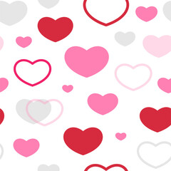 Seamless pattern with valentine theme