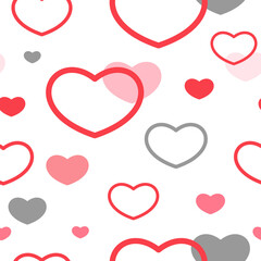 Seamless pattern with valentine theme