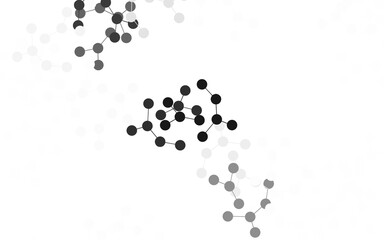 Light Gray vector backdrop with artificial intelligence data.