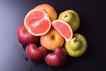 still-life, fruits, pple, fruit, food, red, healthy, fresh, isolated, fruits, green, apples, ripe, orange, diet, white, pear, sweet, juicy, color, citrus, freshness, lemon, organic, eating, vegetarian