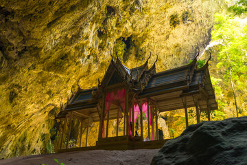 Kuhakaruhat pavilion in the Phraya Nakhon Cave at Prachuap Khiri Khan, Thailand.