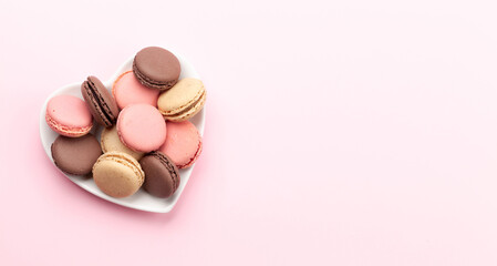 Valentines day with macaroons