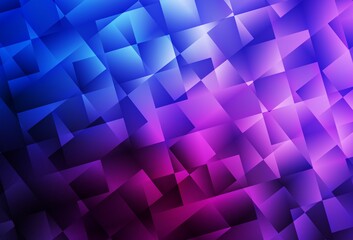 Obraz premium Dark Pink, Blue vector shining triangular background.