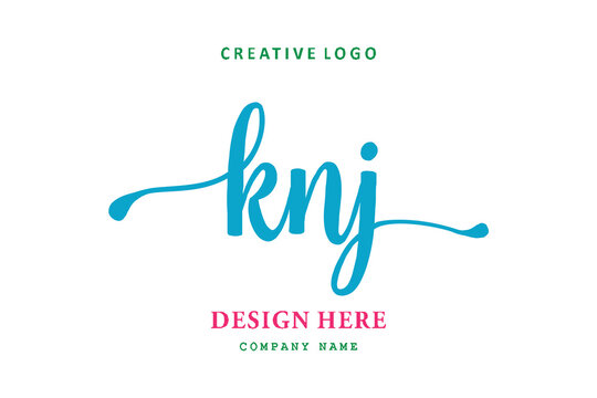 KNJ lettering logo is simple, easy to understand and authoritative