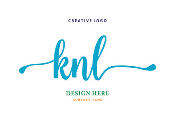 KNL lettering logo is simple, easy to understand and authoritative