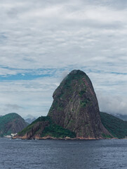 The Pedra da Gavea, a granitic monolith to the south of Rio de Janeiro in the Tijuca Forest National Park at the entrance to the Port.