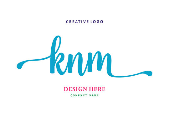 KNM lettering logo is simple, easy to understand and authoritative