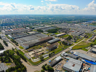 Obraz premium Aerial view of the plant (Kirov, Russia)