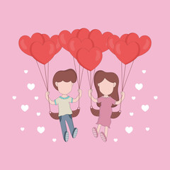 Valentine's day vector design concept