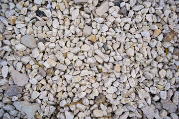 grey pebbles. background and texture of stones. covering roads and paths