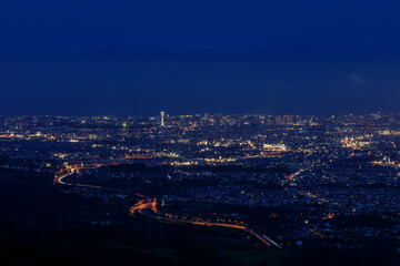 城岱牧場からの函館裏夜景