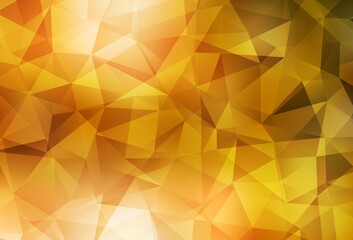 Light Orange vector low poly texture.