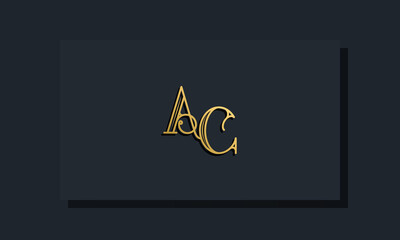 Minimal Inline style Initial AC logo.