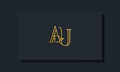 Minimal Inline style Initial AA logo.