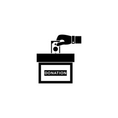 donation and charity icon set vector symbol