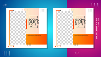 Modern minimalist social media post, colorful, fluid, perfect for your business, re-editable, eps 10