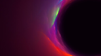 3D rendering abstract colorful fractal light background