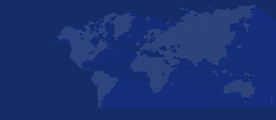  blue world map 