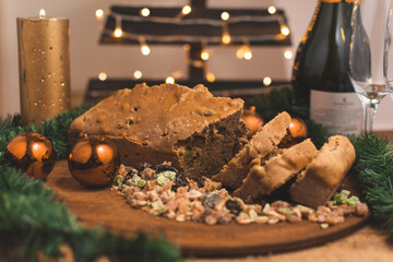 Merienda navideña / Budin de frutos secos / Breakfast Christmas / dry fruits pudding