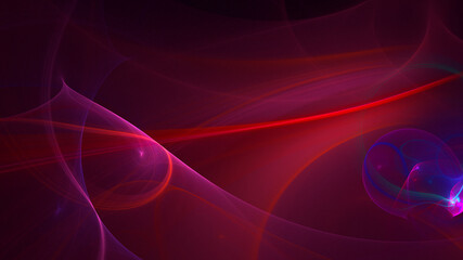 3D rendering abstract multicolor fractal light background