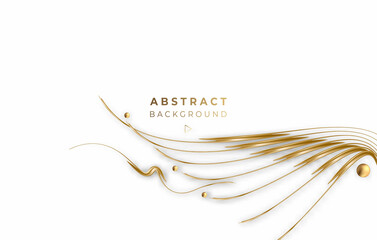 Abstract Golden glowing shiny Circle lines effect vector background. Use for modern design, cover, poster, template, brochure, decorated, flyer, banner.
