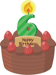 バースデーケーキ, 誕生日ケーキ, バースデー, ハッピーバースデー, 誕生日, ケーキ, ホールケーキ, 生クリーム, クリーム, チョコレート, チョコ, プレート, 食べ物, お菓子, デザート, スイーツ, 洋菓子, プレゼント, イベント, お祝い, 記念日, おやつ, 甘い, かわいい, ギフト, 贈り物, イラスト, フルーツ, 苺, 行事, 年中行事, おいしい, 果物, 赤色, 