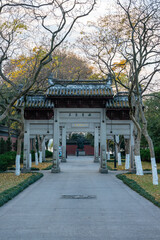 King Qian&rsquo;s temple, the historic landmark in Hangzhou, China.