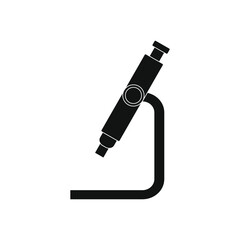 microscope icon on white background